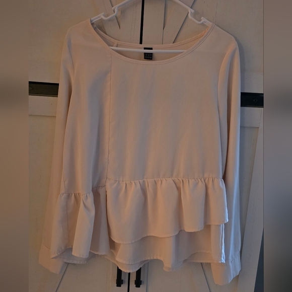 SHEIN Tops - SHEIN Cream Layered Women's Top